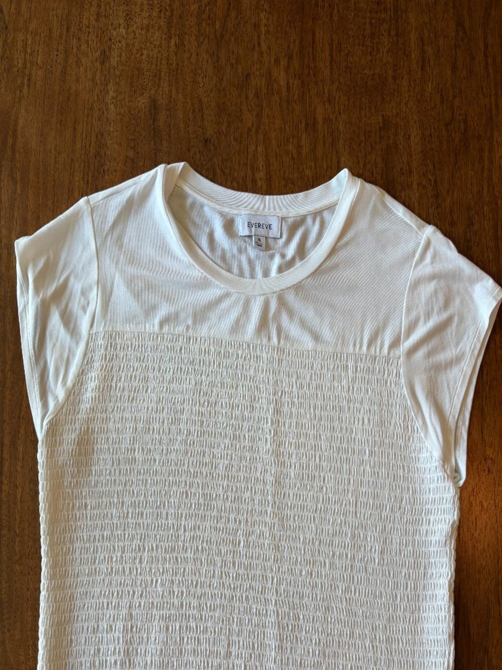 Evereve White Women's Smocked Top Size XL